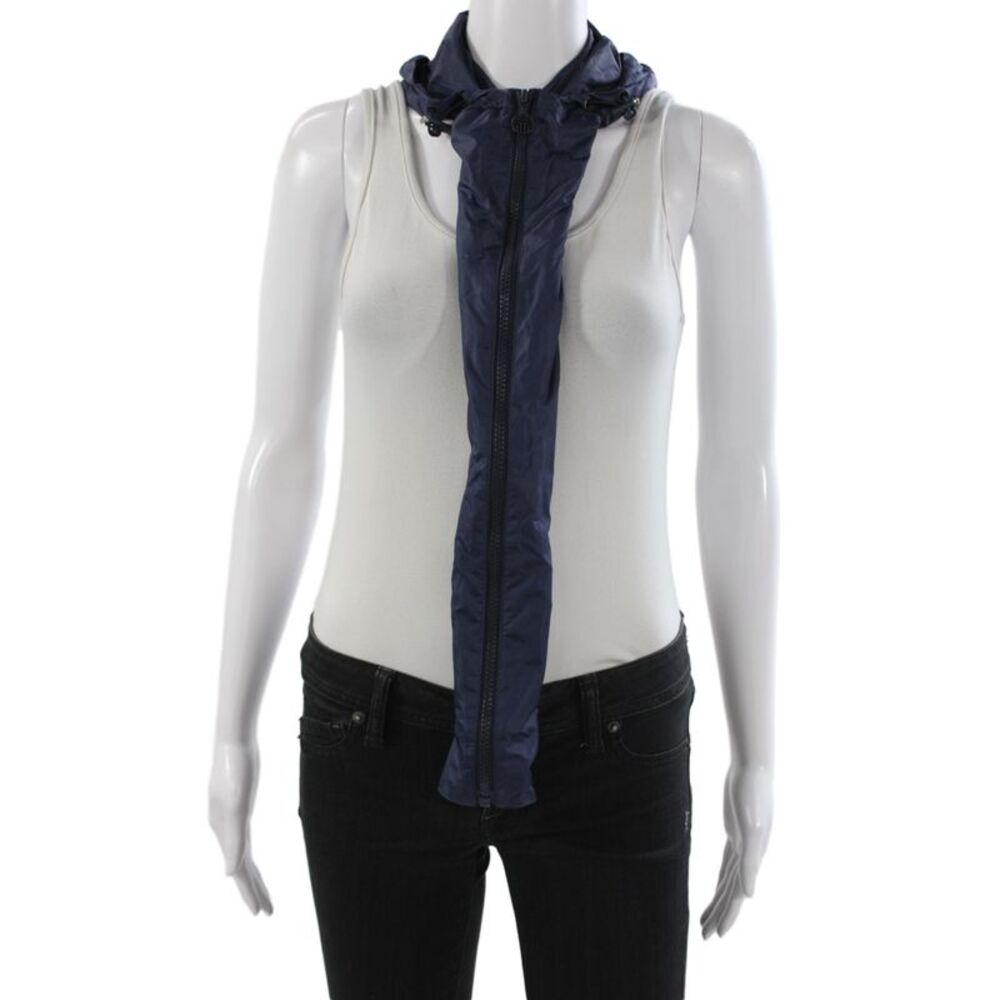 Tory Burch Womens Full Zip Hooded Dickie Blue Size One Size